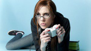 Female-gamer-playing-Xbox