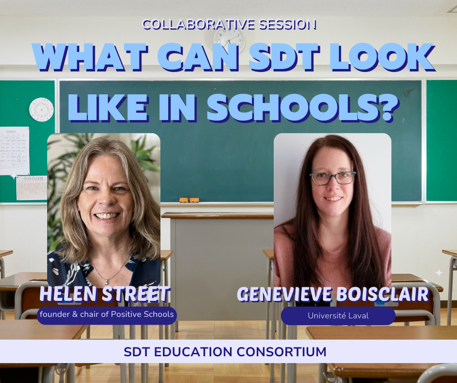 What Can SDT Look Like in Schools Global Examples from Australia and Canada with Helen Street  Genevive Boisclair
